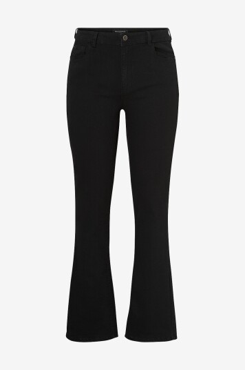 Only Carmakoma Jeans carSally HW Flared BJ165 Svart Only Carmakoma Jeans carSally HW Flared BJ165 Svart