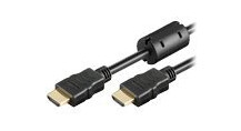 MicroConnect 3 m HDMI-kabel med Ethernet - Hankjønn til hankjønn, svart