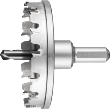 Pferd Tc Hole Cutter Flat Version 8 Mm, Shank Dia. 12 Mm, 8 Cm
