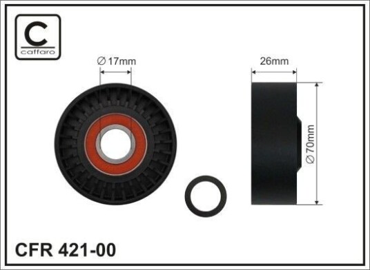 Strammehjul, kilerem CAFFARO 421-00