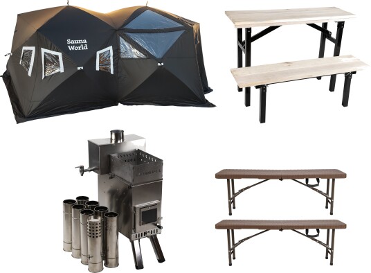 iFish Campingbord Sauna World Complete