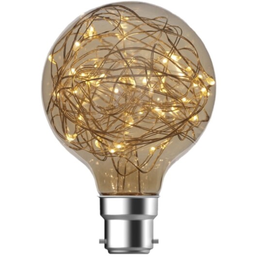 Dekorativ pære B22 LED 1,5W 2200K 30 lumen Dekorativ pære B22 LED 1,5W 2200K 30 lumen