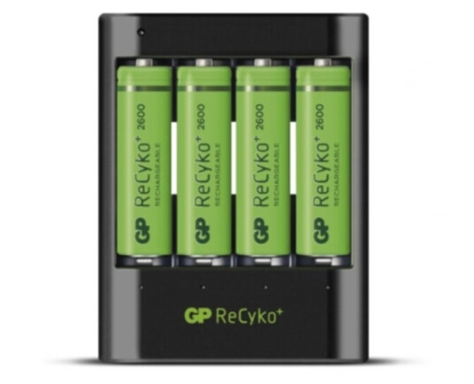 GP ReCyko U421 batterilader USB + 4 AA 2600mAh