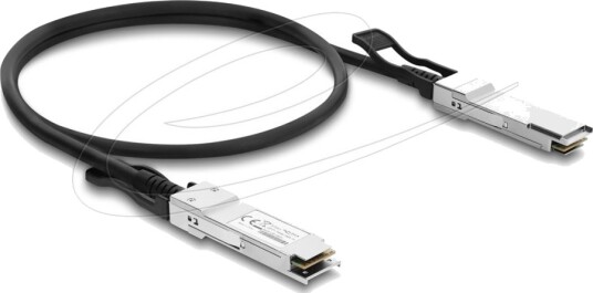 Delock Twinax-Kabel Qsfp28 Hann Til Qsfp28 Hann 100 Gbps 1 M (87551)