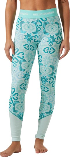 Helly Hansen Dame Lifa Merino Mellomvekt Stilongs Med Mønster Blå L Helly Hansen Dame Lifa Merino Mellomvekt Stilongs Med Mønster Blå L