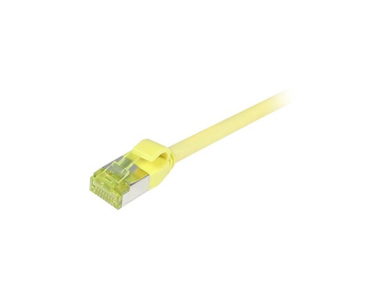 Synergy RJ45 Nettverkskabel Cat6a S/FTP Slim 7,5m Gul