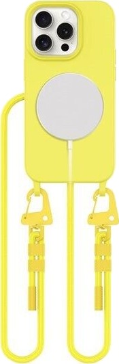 Tech Protect MagNecklace MagSafe Case for iPhone 15 Pro Yellow