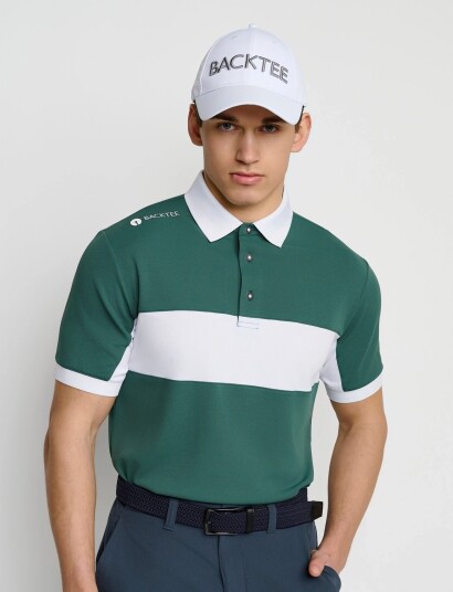 BACKTEE Mens Focus Polo Green L BACKTEE Mens Focus Polo Green L