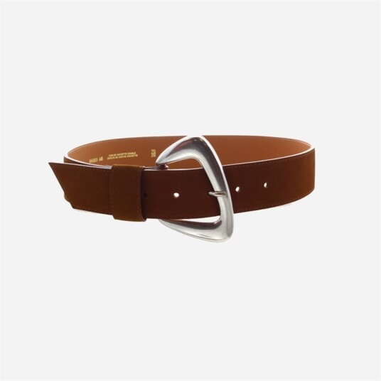 Maison Boinet Nubuck Leather Belt Havana Maison Boinet Nubuck Leather Belt Havana
