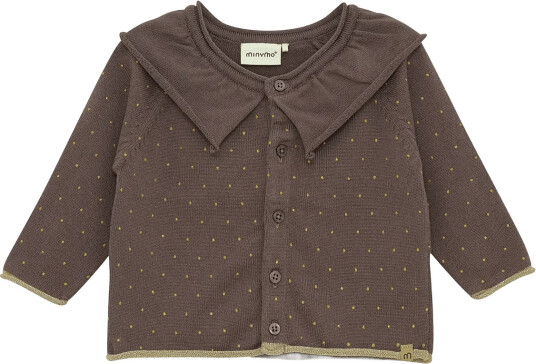 Minymo Cardigan Knit - Brown - 74