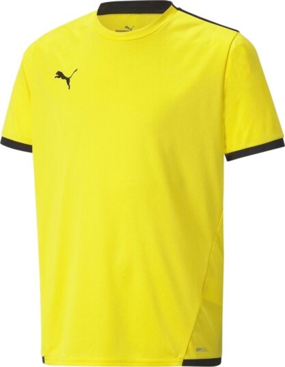 PUMA Spillerdrakt Teamliga Gul/PUMA Svart Barn størrelse 116 cm