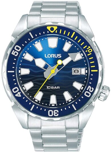 Lorus Herreklokke RH947RX9 Sports Blå/Stål Ø41 mm Lorus Herreklokke RH947RX9 Sports Blå/Stål Ø41 mm