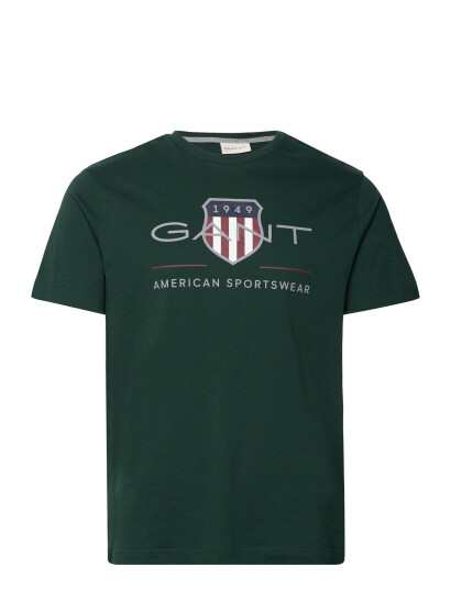 GANT Reg Archive Shield Ss T-Shirt - Khaki green - L GANT Reg Archive Shield Ss T-Shirt - Khaki green - L