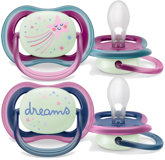 Philips Avent Ultra Air Night Smokker 2-Pack 6-18m Lilla/Rosa
