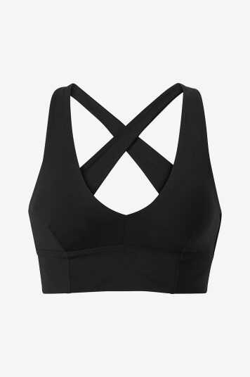 Aim'n - Sports-bh Black Sculpting Crossed Back Bra - Svart
