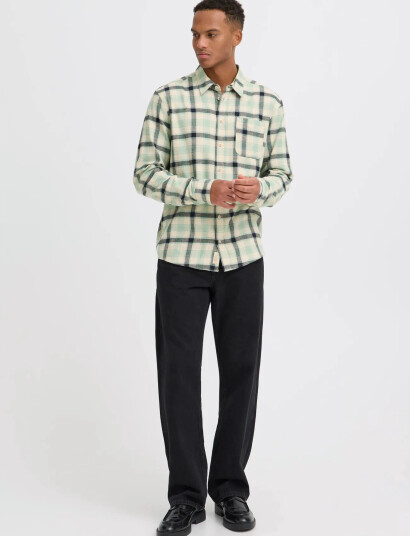 Blend Bhdevon Shirt Check Green S Blend Bhdevon Shirt Check Green S