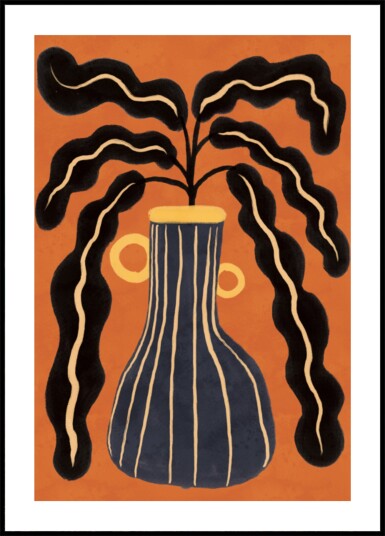 Modern Botanical Vase Plakat / 21x30