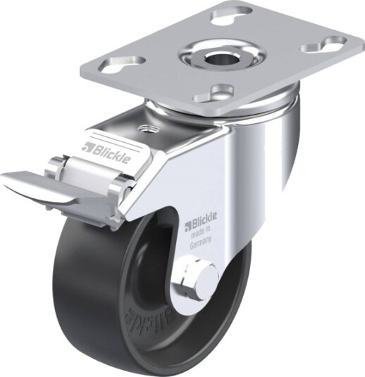 Blickle 577007 Lkpa-Poa 80G-Fi Styrehjul Med Brems Hjuldiameter 80 Mm Lasteevne (Maks.) 120 Kg 1 Stk