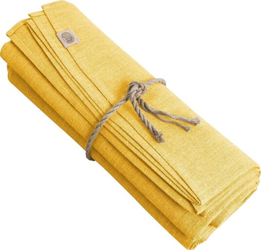 Lovely Linen Duk Classic i manglet lin Gul Lovely Linen Duk Classic i manglet lin Gul