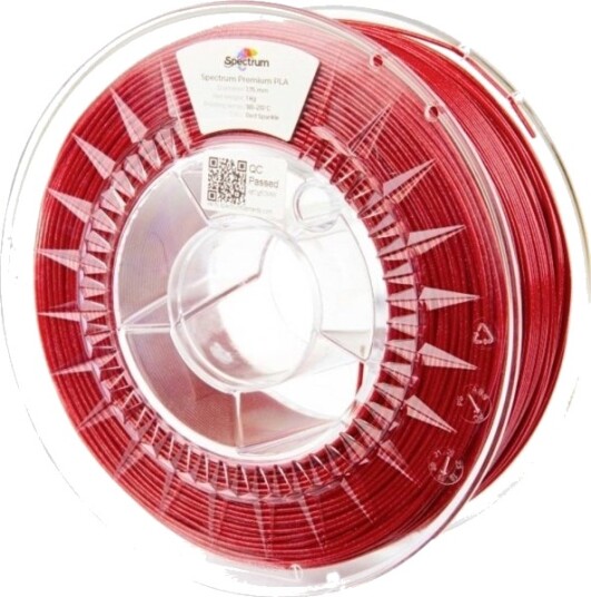 Spectrum PLA Glitter Filament 1.75 mm 1000 g Sparkle Red 80274