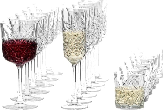 Pasabahçe Glass sett Timeless 18 deler; 21 cl 7.5x8.3 cm ØxH; Transparent
