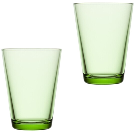 Iittala Kartio Glass 40 cl Eplegrønn 2 pack
