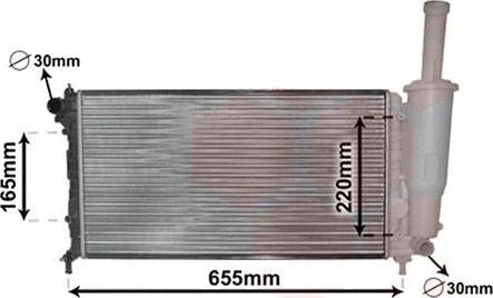 VAN WEZEL 17002218 Radiator motorkjøling
