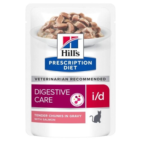 Hill's Prescription Diet i/d Digestive Care Våtfôr med Laks til Katt 12x85g