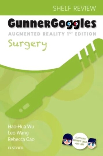 Gunner Goggles Surgery Av Hao-Hua (Orthopaedic Surgery Resident University Of California San Francisco San Francisco California) Wu, Leo (Phd Ms Medic