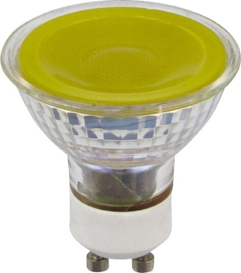 Spl GU10 5W dimbar LED pære Gul 38° glass 300lm Dimbar : Dimbar Spl GU10 5W dimbar LED pære Gul 38° glass 300lm Dimbar : Dimbar