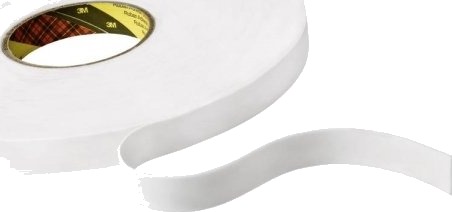 Skumtape Hvid 9508W 12Mmx66mx0,8Mm Tyk. Bruges Til Samling Af Skilte Letvægtsemblemer Navneskilte Og Andre Opgaver