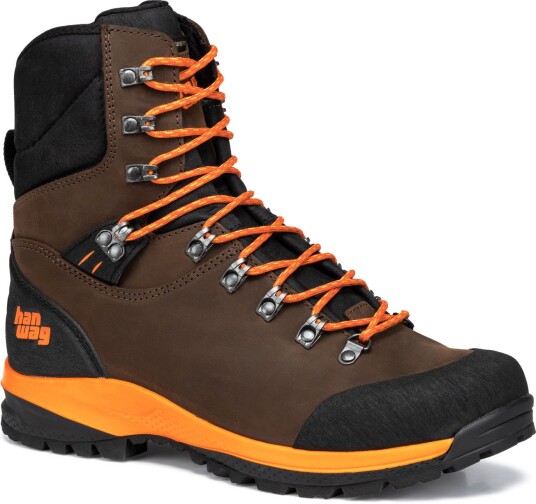 Hanwag Mens Kalixfors Mid SF Extra GORE-TEX Brown/Orange 42.5"