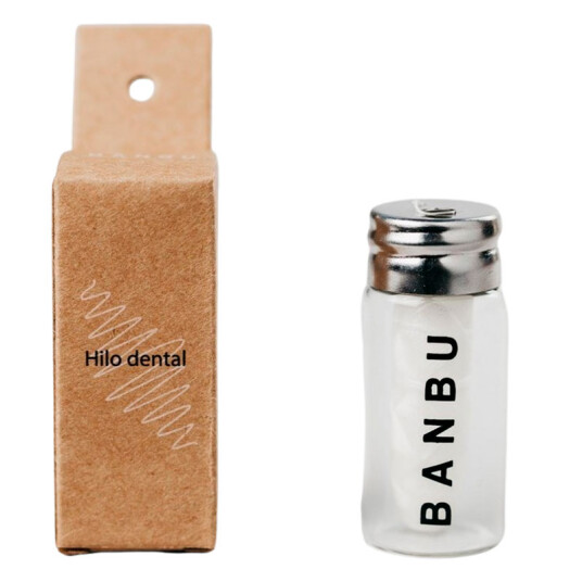 Bærekraftig tanntråd Banbu glassdispenser