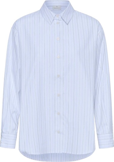 Kaffe Kaellie Shirt CHALK/SILVER STRIPE 34