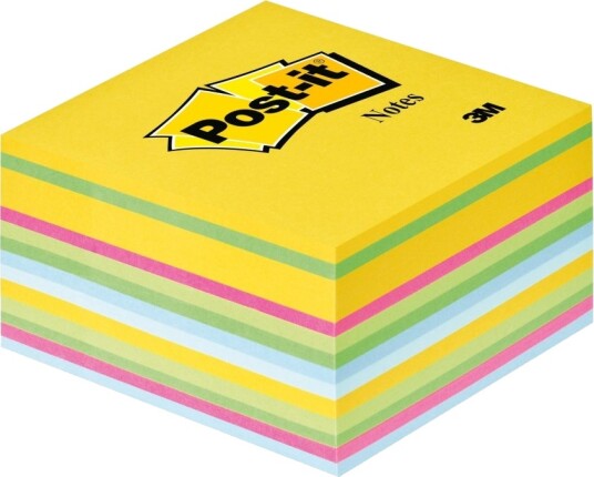 Post It 2030 U Kubisk Notisblokk 76 X 76 Mm 450 Ark Assortert