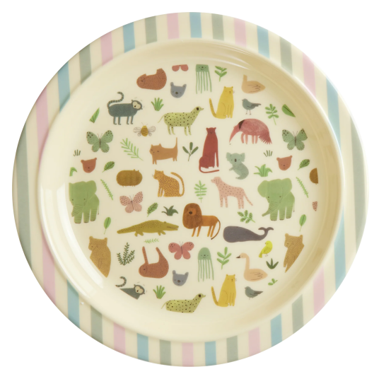 Rice melamin barnetallerken Ø22 cm Sweet Jungle Print