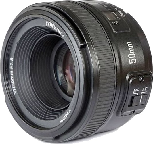 Yongnuo YN-50mm f/1.8 Objektiv med Fast Fokus 5/6 Nikon F Auto-Fokus