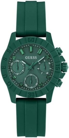 Guess Dameklokke GW0775L3 Sportstar Grønn/Gummi Ø38 mm