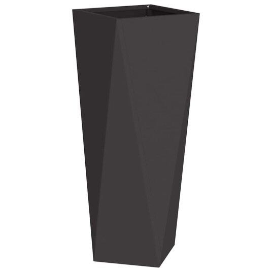 vidaXL Plantekassed 2 pcs Svart 30 x 30 x 75 cm Stål