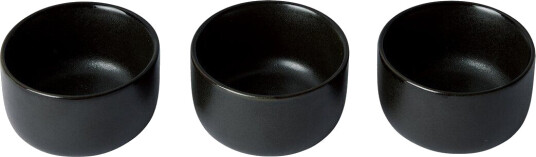 Aida Raw skål mini Ø7,5 cm 3-stk. Titanium Black
