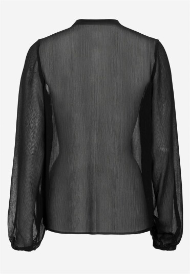 Soyaconcept Chiffonbluse med volanger Soyaconcept Chiffonbluse med volanger