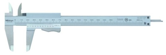 Mitutoyo 531 101 Nonie Skyvemåler Momentlås 0 150mm Flat Pinne