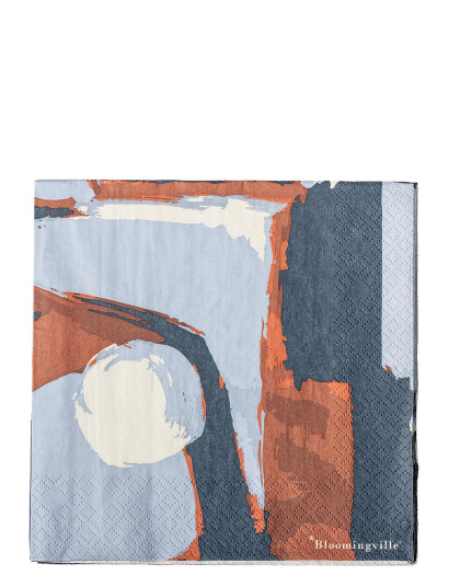 Bloomingville Arty Napkin - Blue - 33X33CM