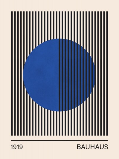 Plakat Bauhaus 1919 Design