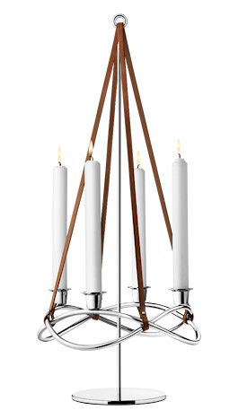Georg Jensen Season Forlengelse til Lysestake i Rustfritt Stål 60.8 cm Sølv