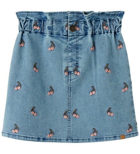 Lil"Atelier Nmfdeva Loose Dnm Emb Skirt 2024 Es Lil Blue 92