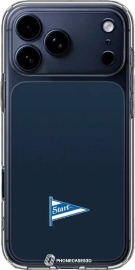 Phonecases3D iPhone 17 Pro Max IK Start Clear case -mobildeksel, svart