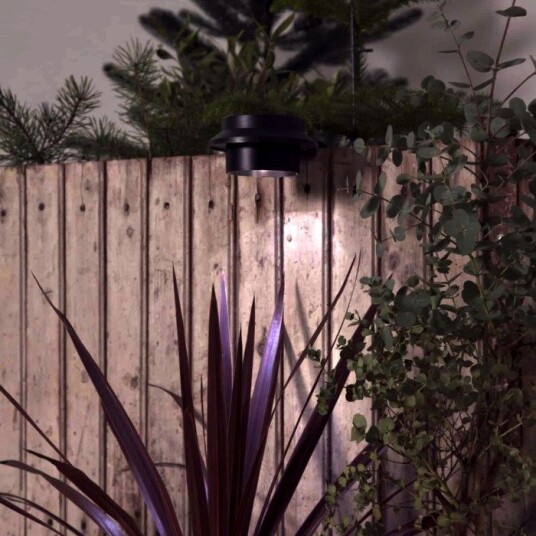 Solcelledrevet gjerdespotlight LED 15 lm
