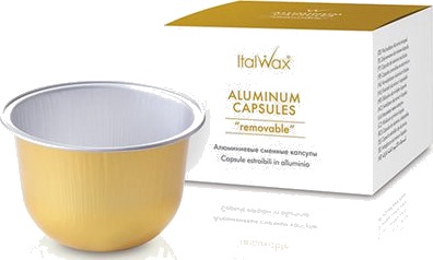 Italwax REMOVABLE ALUMINUM CAPSULES 5pk