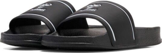 Hummel Badesandaler Pool Slide Jr Svart/Hvit Hummel 30 Badesandal